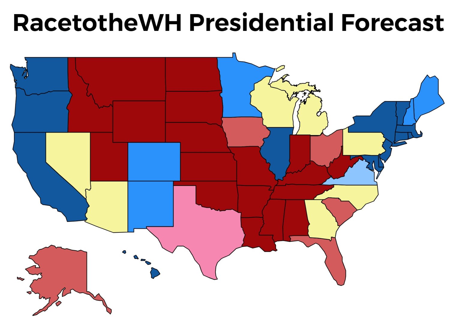 Predictions for the 2024 Presidential Elections - Live Forecast — R...